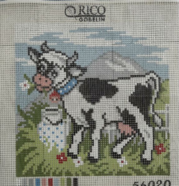 50x50 cm Rico Gobelin İri Delikli Goblen İnek Goblen