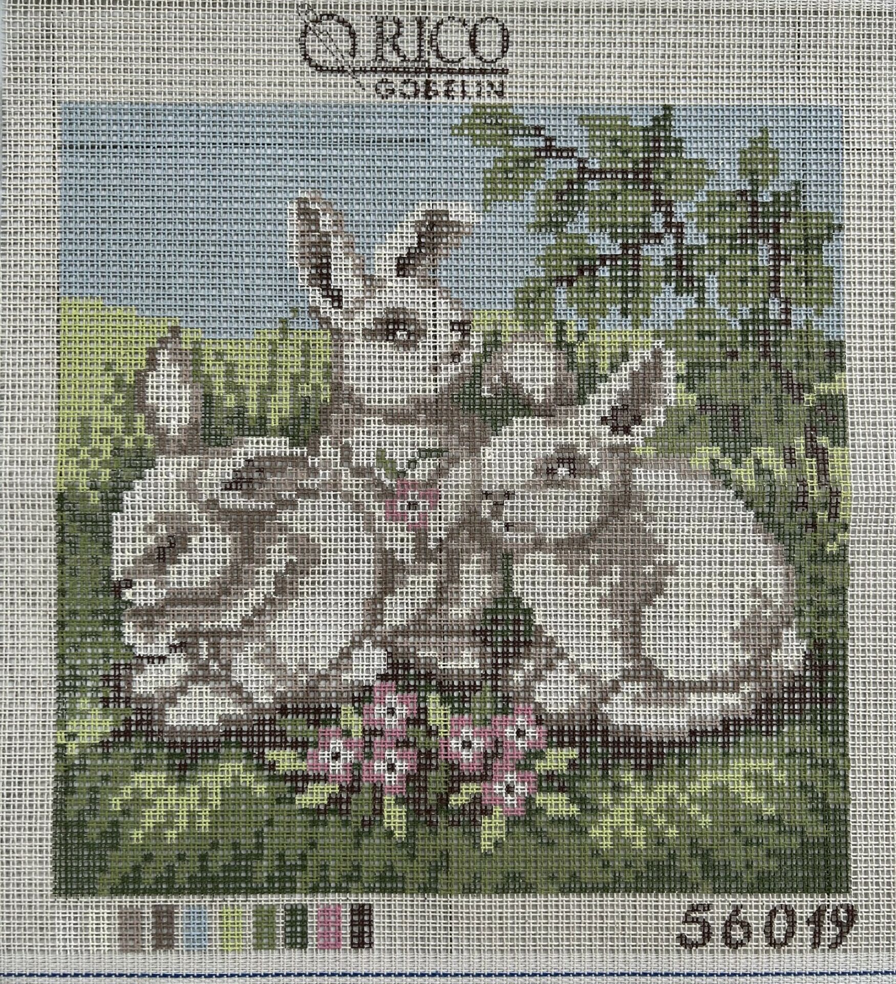 50x50 cm Rico Gobelin İri Delikli Goblen Tavşan Goblen