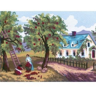 20x25 cm Collection D'art Baskılı Goblen 3210