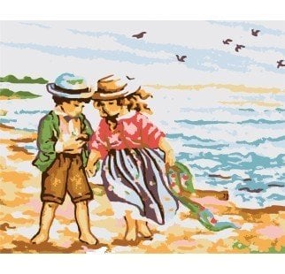 25x30 cm Collection D'art Baskılı Goblen A35