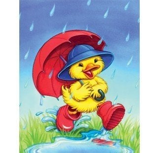 20x25 cm Collection D'art Baskılı Goblen 3289