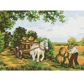 20x25 cm Collection D'art Baskılı Goblen 3211