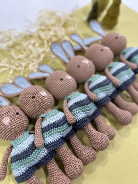 Amigurumi Tavşan Jojo Mavi