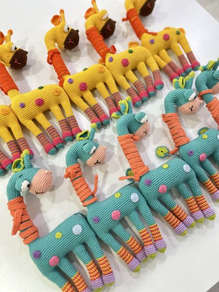 Amigurumi Renkli Zürafa