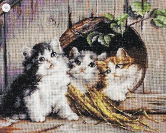 Luca-s Art Goblen Baskısız Kanaviçe Kiti B520