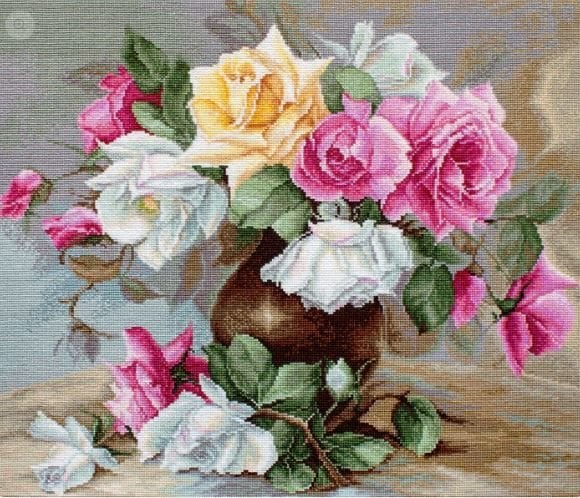 Luca-s Art Goblen Baskısız Kanaviçe Kiti B587