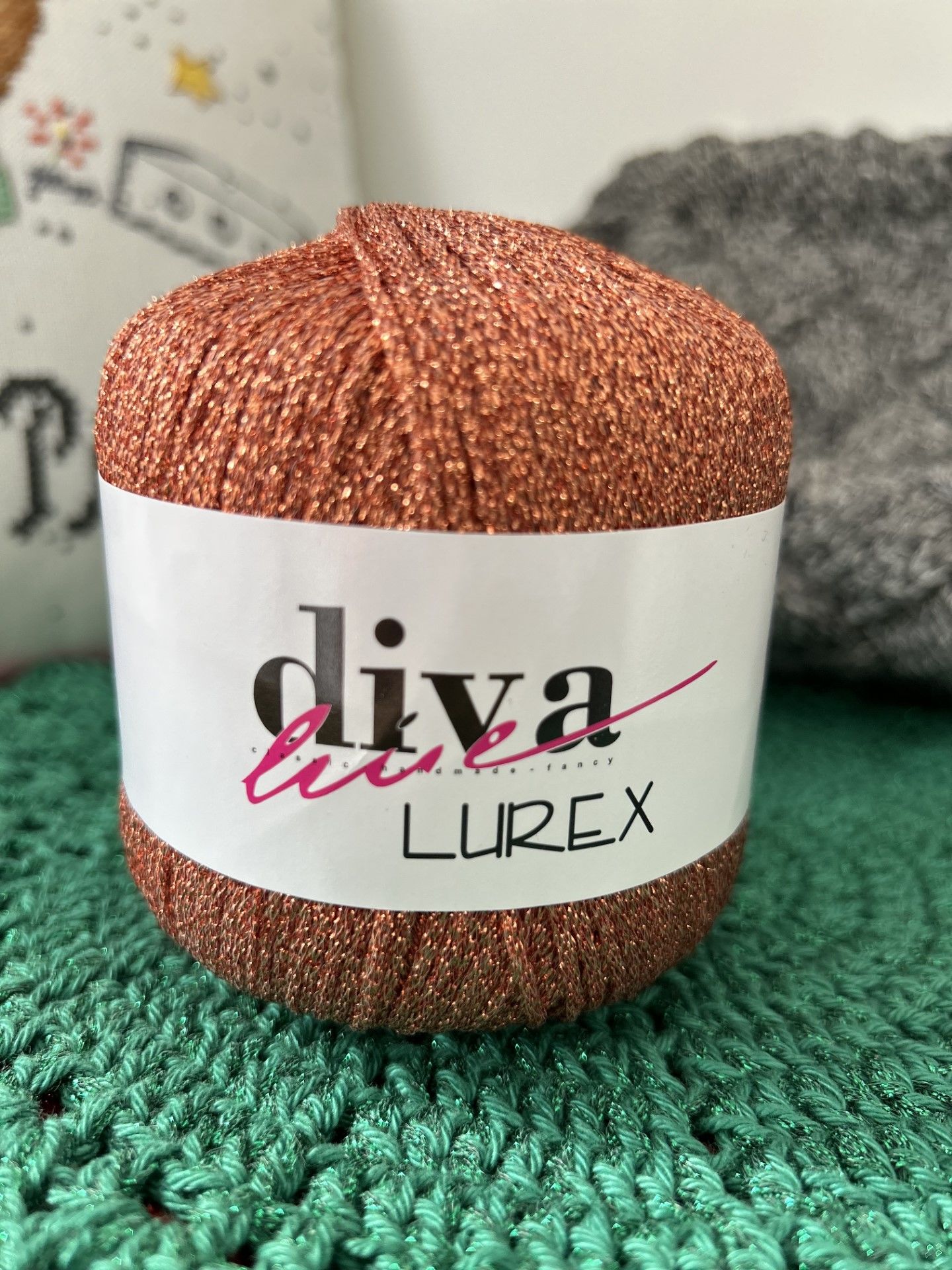 Diva Lurex Simli iplik No 31 Kiremit