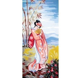 30x60 cm Collection D'art Baskılı Goblen 8052