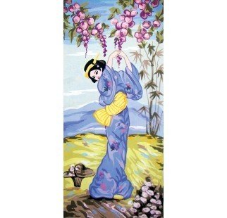 30x60 cm Collection D'art Baskılı Goblen 8053