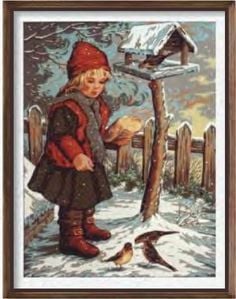 60x80 cm Diamant Baskılı Goblen C912