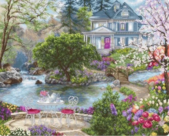 Luca-s Art Goblen Baskısız Kanaviçe Kiti B2381