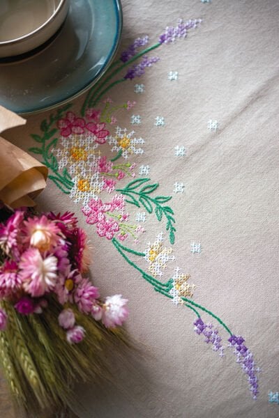 Vervaco Kanaviçe Kare Örtü 80x80cm Pn-0190850