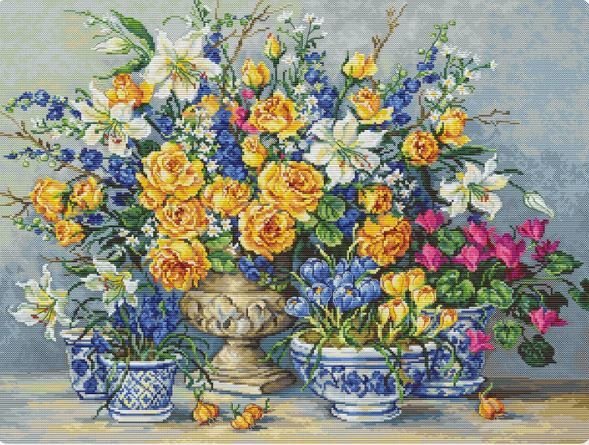 Luca-s Art Goblen Baskısız Kanaviçe Kiti B2392