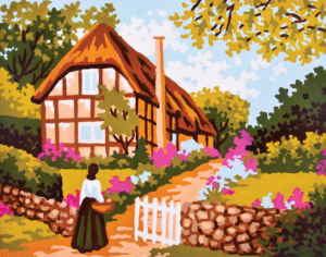 20x25 cm Collection D'art Baskılı Goblen 3298