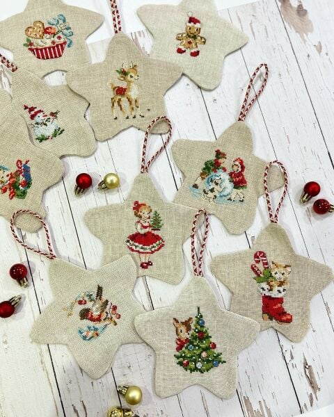 Yılbaşı Süsleri Kanaviçe Malzeme Kiti 7 adet