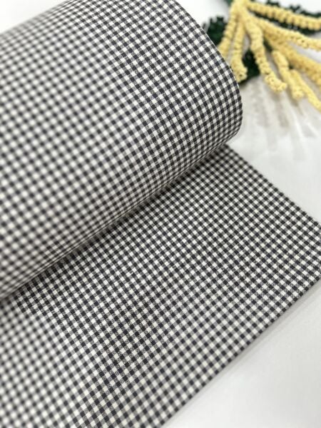 Ekose Koton Duck Kumaş Antrasit