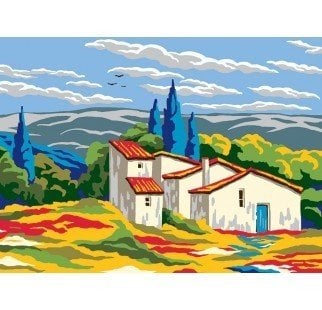 30x40 cm Collection D'art Baskılı Goblen 6295