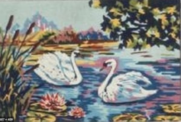 40x50 cm Diamant Baskılı Goblen E346