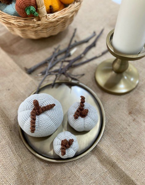 Kabak Gri 3'lü Set