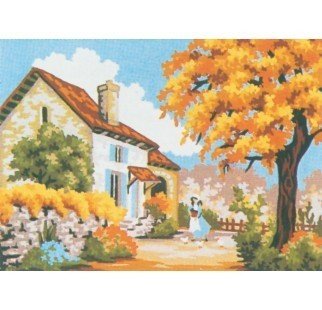 30x40 cm Collection D'art Baskılı Goblen 6039