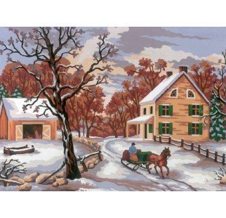 30x40 cm Collection D'art Baskılı Goblen 6189