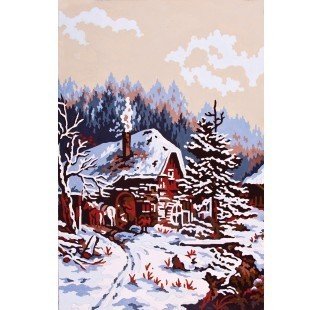 30x40 cm Collection D'art Baskılı Goblen 6138