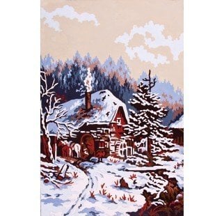 30x40 cm Collection D'art Baskılı Goblen 6138