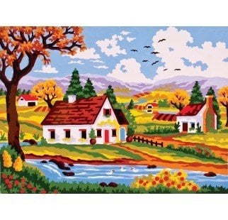 30x40 cm Collection D'art Baskılı Goblen 6259