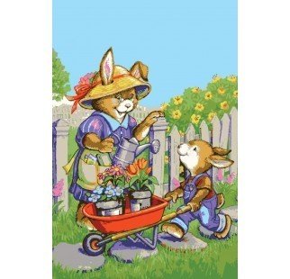 30x40 cm Collection D'art Baskılı Goblen 6274