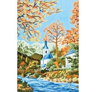 30x40 cm Collection D'art Baskılı Goblen 6129