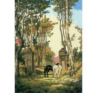 30x40 cm Collection D'art Baskılı Goblen 6055