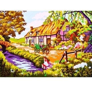 30x40 cm Collection D'art Baskılı Goblen 6263