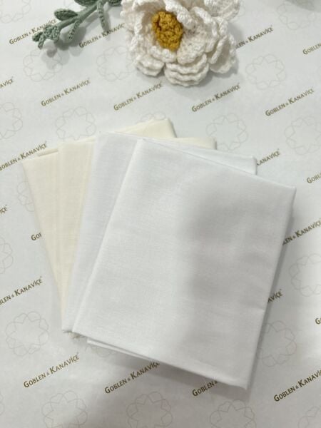 Desenli Poplin Kumaş Setleri 4 Parça (50x110cm) No:16