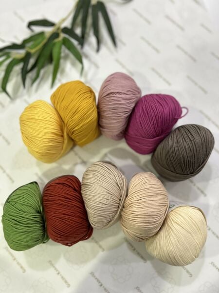 Gazzal Organic Baby Cotton Yeni Renkler İplik Seti 10 Adet