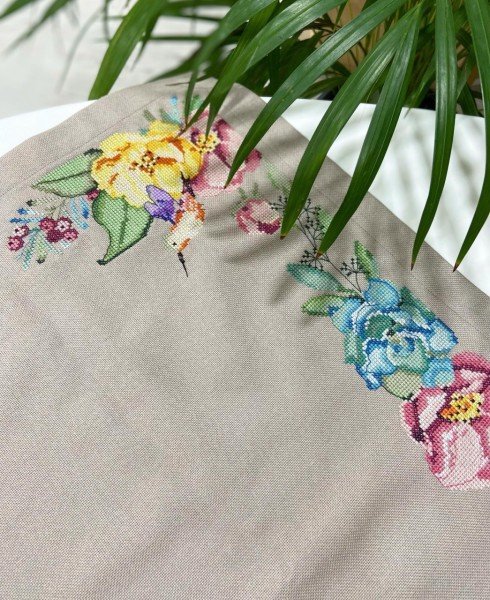 Toprak Renkli Runner Kanaviçe Malzeme Kiti