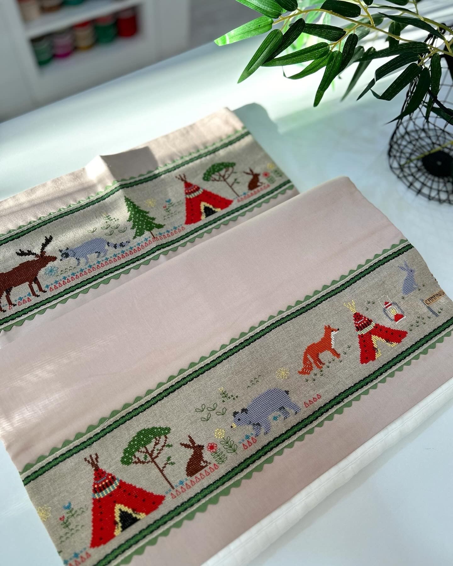 Orman Temalı Bebek Pike Kanaviçe Malzeme Kiti