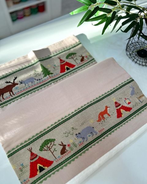 Orman Temalı Bebek Pike Kanaviçe Malzeme Kiti